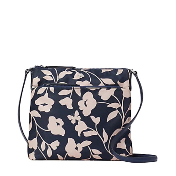 kate spade Handbags - Kate Spade Women's Jae Garden Vine Handbag Nylon Nightcap Multi Flat Cross body